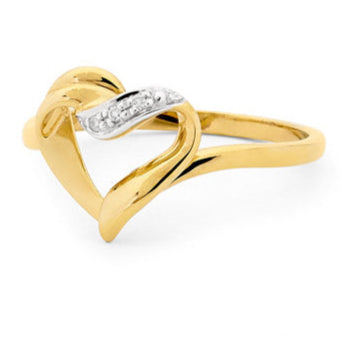 Diamond Heart Ring