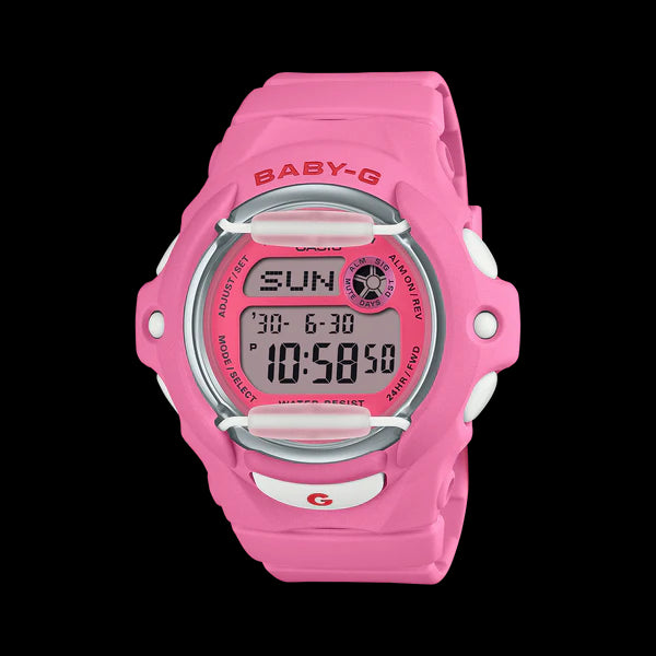 BABY G DIG CHERRY RED ACCENT PINK CASE RESIN BAND