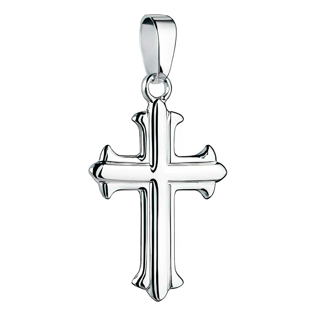 STERLING SILVER 32mmX16mm CROSS PENDANT