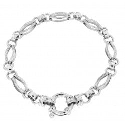 STERLING SILVER HANDMADE ENGRAVED CHAIN 45cm