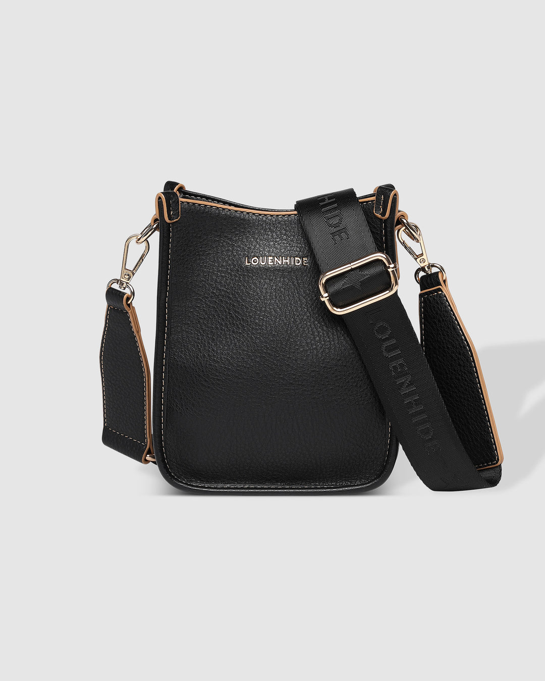 LOUENHIDE PARKER PHONE CROSSBODY BAG BLACK