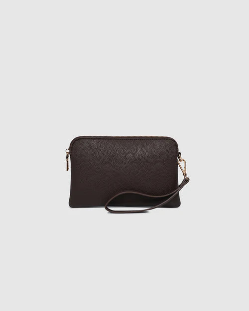 LOUENHIDE POPPY CLUTCH CHOCOLATE