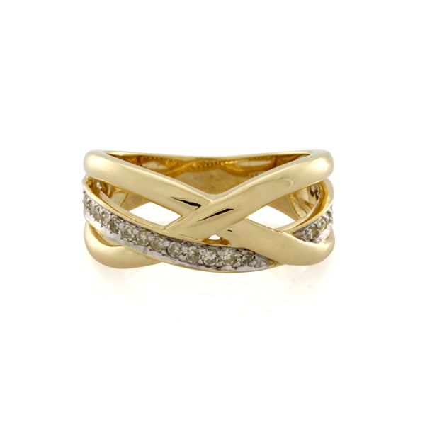 9CT GOLD DIAMOND RING TDW=0.25CT JKP1 Size N