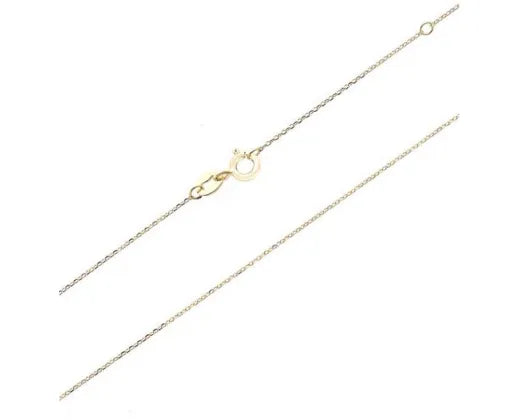 9ct yellow gold cable chain 45cm