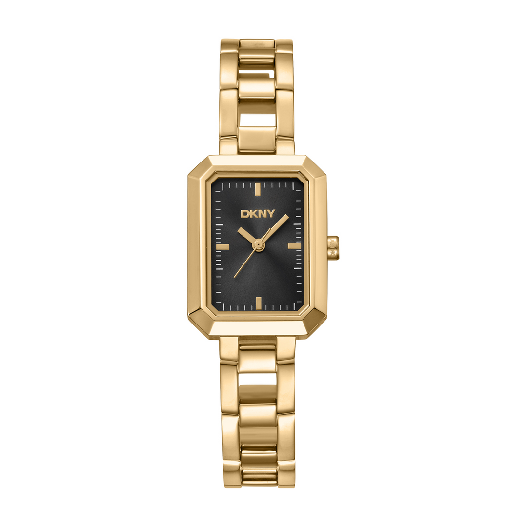 DKNY UPTOWN MIDI GOLD WATCH BLACK DIAL