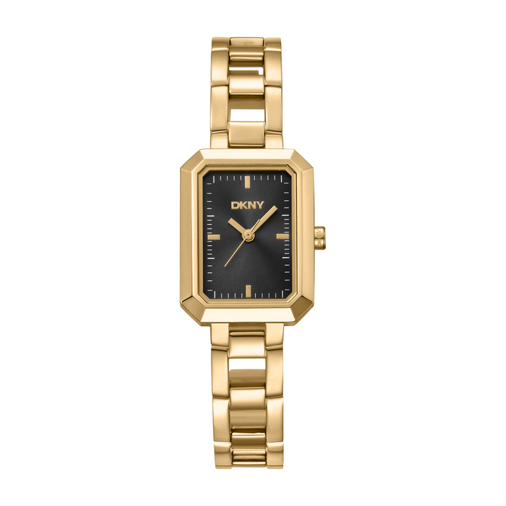 DKNY UPTOWN MIDI GOLD WATCH BLACK DIAL