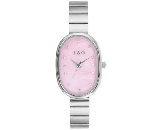 JAG LORNE PINK MOP DIAL IPS 23.5MM BRACELET WATCH