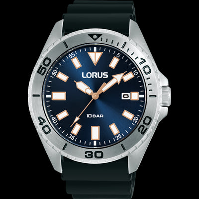 Lorus Sports Watch Black Band 100m