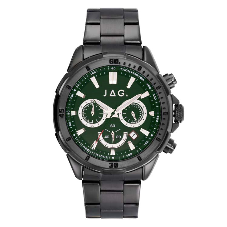 JAG WINTON GRN DIAL IPGUN 44MM IPGUN BLT WATCH