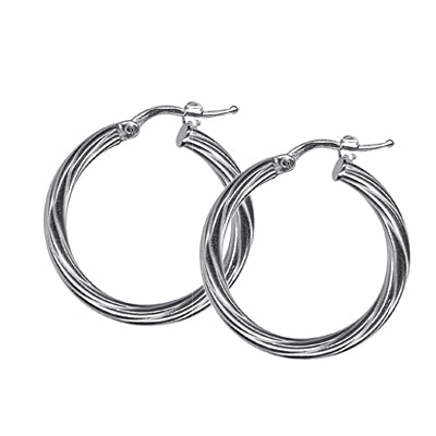 SILVER HOOP EARRINGS