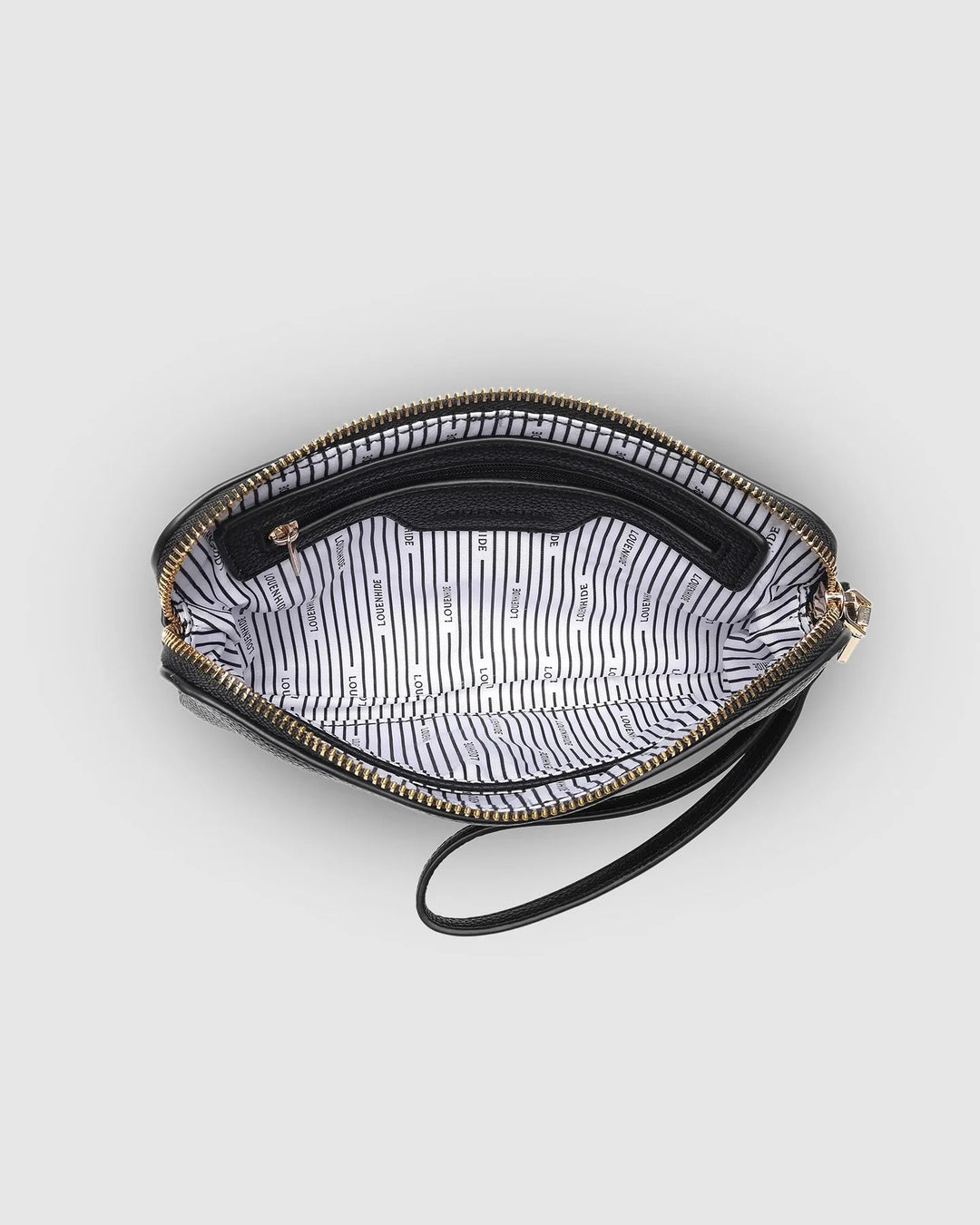 LOUENHIDE POPPY CLUTCH - BLACK